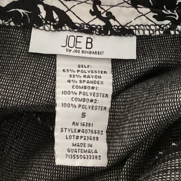 Joe B/Joe Benbasset Career Dress Pants Sz 5 (32x33) Gray #182A - Picture 7 of 8